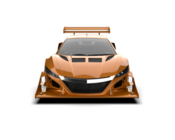 Realistic race car isolated on background. 3d rendering - illustration png