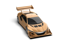 Realistic race car isolated on background. 3d rendering - illustration png