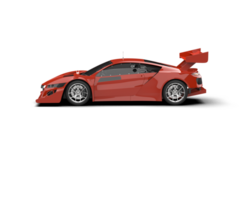 Realistic race car isolated on background. 3d rendering - illustration png