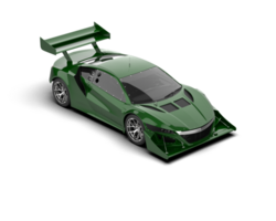 Realistic race car isolated on background. 3d rendering - illustration png
