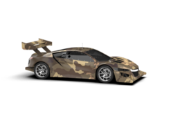 Realistic race car isolated on background. 3d rendering - illustration png