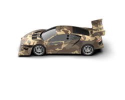 Realistic race car isolated on background. 3d rendering - illustration png
