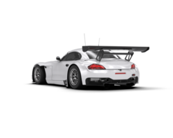 Realistic race car isolated on background. 3d rendering - illustration png
