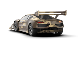 Realistic race car isolated on background. 3d rendering - illustration png