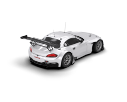 Realistic race car isolated on background. 3d rendering - illustration png