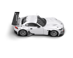 Realistic race car isolated on background. 3d rendering - illustration png
