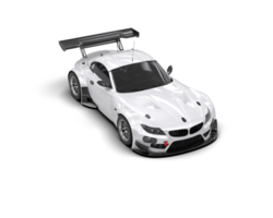 Realistic race car isolated on background. 3d rendering - illustration png