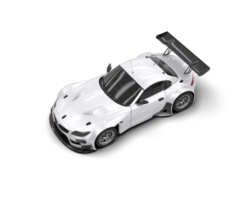 Realistic race car isolated on background. 3d rendering - illustration png