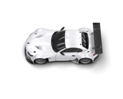 Realistic race car isolated on background. 3d rendering - illustration png