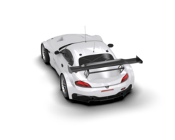 Realistic race car isolated on background. 3d rendering - illustration png