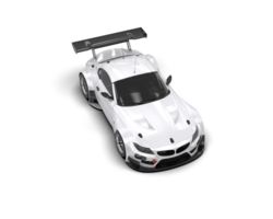 Realistic race car isolated on background. 3d rendering - illustration png