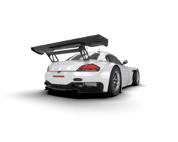 Realistic race car isolated on background. 3d rendering - illustration png