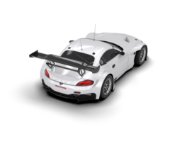 Realistic race car isolated on background. 3d rendering - illustration png
