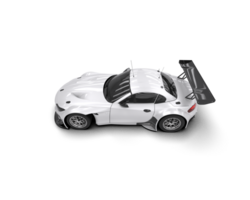 Realistic race car isolated on background. 3d rendering - illustration png