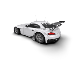 Realistic race car isolated on background. 3d rendering - illustration png