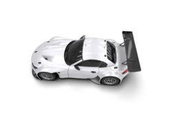 Realistic race car isolated on background. 3d rendering - illustration png