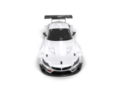Realistic race car isolated on background. 3d rendering - illustration png