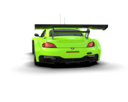 Realistic race car isolated on background. 3d rendering - illustration png