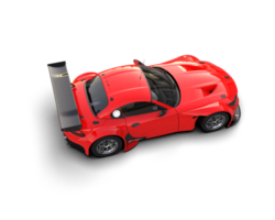 Realistic race car isolated on background. 3d rendering - illustration png
