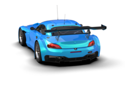 Realistic race car isolated on background. 3d rendering - illustration png