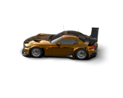 Realistic race car isolated on background. 3d rendering - illustration png