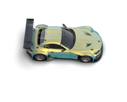 Realistic race car isolated on background. 3d rendering - illustration png