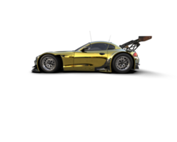 Realistic race car isolated on background. 3d rendering - illustration png