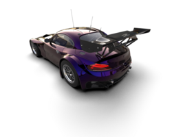 Realistic race car isolated on background. 3d rendering - illustration png