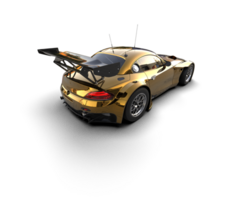 Realistic race car isolated on background. 3d rendering - illustration png
