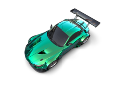 Realistic race car isolated on background. 3d rendering - illustration png