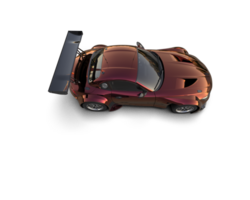 Realistic race car isolated on background. 3d rendering - illustration png
