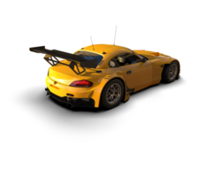 Realistic race car isolated on background. 3d rendering - illustration png
