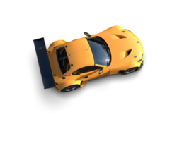 Realistic race car isolated on background. 3d rendering - illustration png