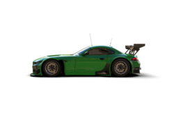 Realistic race car isolated on background. 3d rendering - illustration png