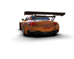 Realistic race car isolated on background. 3d rendering - illustration png