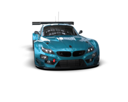 Realistic race car isolated on background. 3d rendering - illustration png