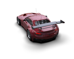 Realistic race car isolated on background. 3d rendering - illustration png