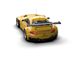 Realistic race car isolated on background. 3d rendering - illustration png