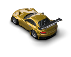Realistic race car isolated on background. 3d rendering - illustration png