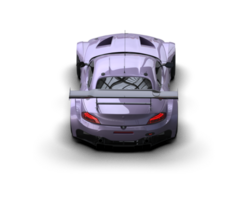 Realistic race car isolated on background. 3d rendering - illustration png