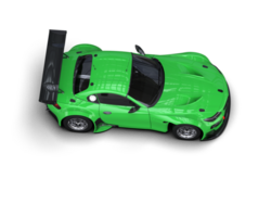 Realistic race car isolated on background. 3d rendering - illustration png