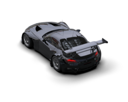 Realistic race car isolated on background. 3d rendering - illustration png