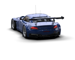 Realistic race car isolated on background. 3d rendering - illustration png