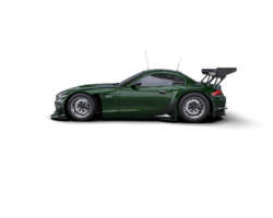 Realistic race car isolated on background. 3d rendering - illustration png