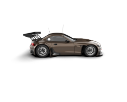 Realistic race car isolated on background. 3d rendering - illustration png