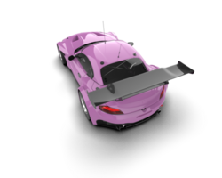 Realistic race car isolated on background. 3d rendering - illustration png