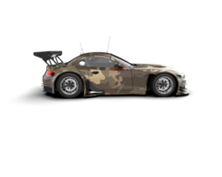 Realistic race car isolated on background. 3d rendering - illustration png