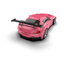 Realistic race car isolated on background. 3d rendering - illustration png