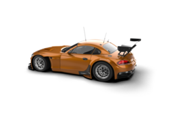 Realistic race car isolated on background. 3d rendering - illustration png