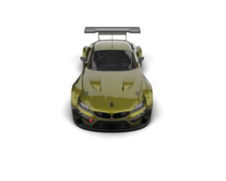 Realistic race car isolated on background. 3d rendering - illustration png